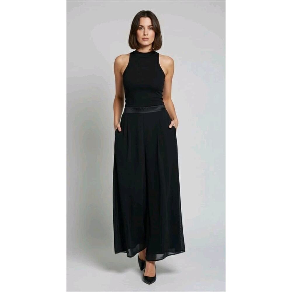 Vtg NWT JS Collections Black Straight Leg Formal Career Dress Pants Womans Sz 12